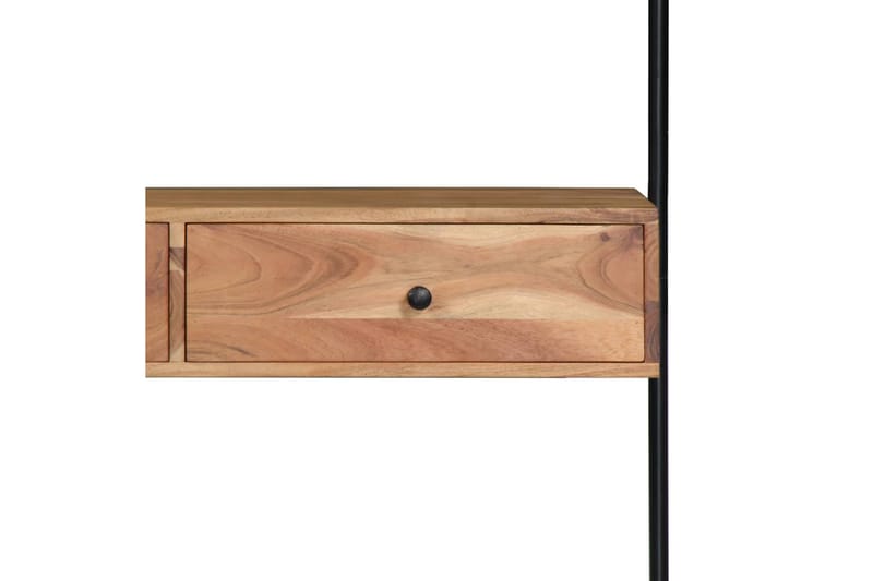 Vægmonteret Skrivebord Massivt Akacietræ 90 X 40 X 170 Cm - Brun - Møbler - Borde - Kontorbord - Skrivebord