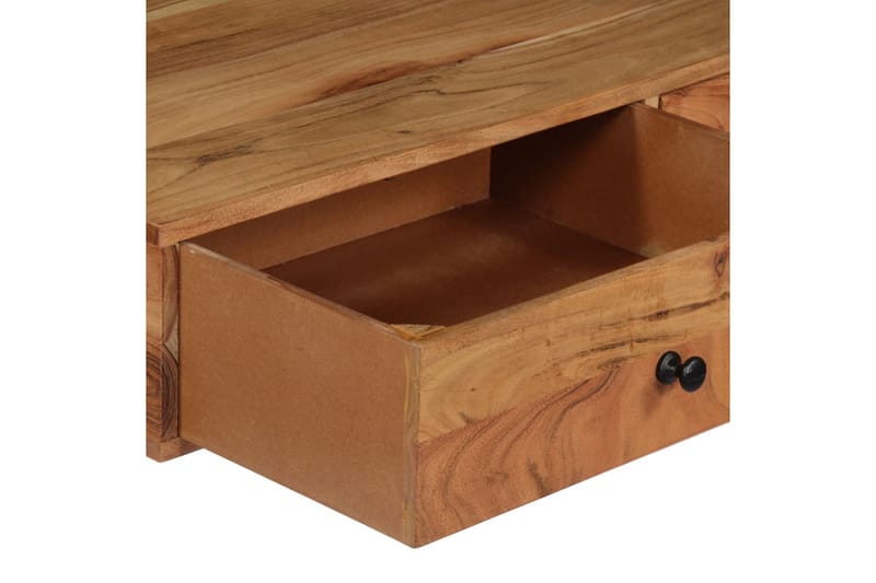 Vægmonteret Skrivebord Massivt Akacietræ 90 X 40 X 170 Cm - Brun - Møbler - Borde - Kontorbord - Skrivebord
