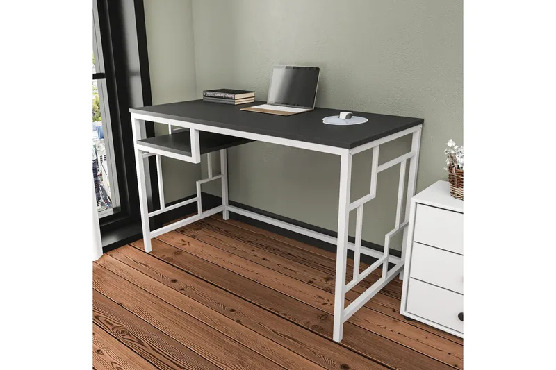 Vinresk Skrivebord 60x74,8x120 cm - Hvid - Møbler - Borde - Kontorbord - Skrivebord