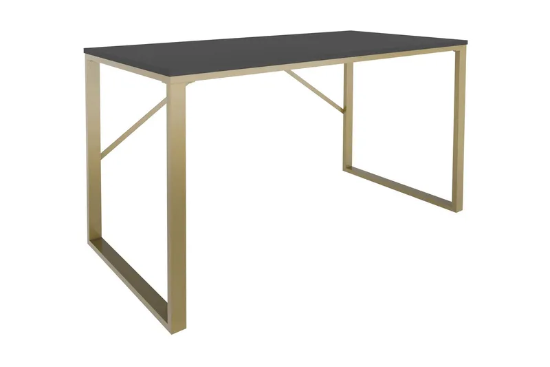 Vinresk Skrivebord 60x74x120 cm - Guld/Antracit - Møbler - Borde - Kontorbord - Skrivebord