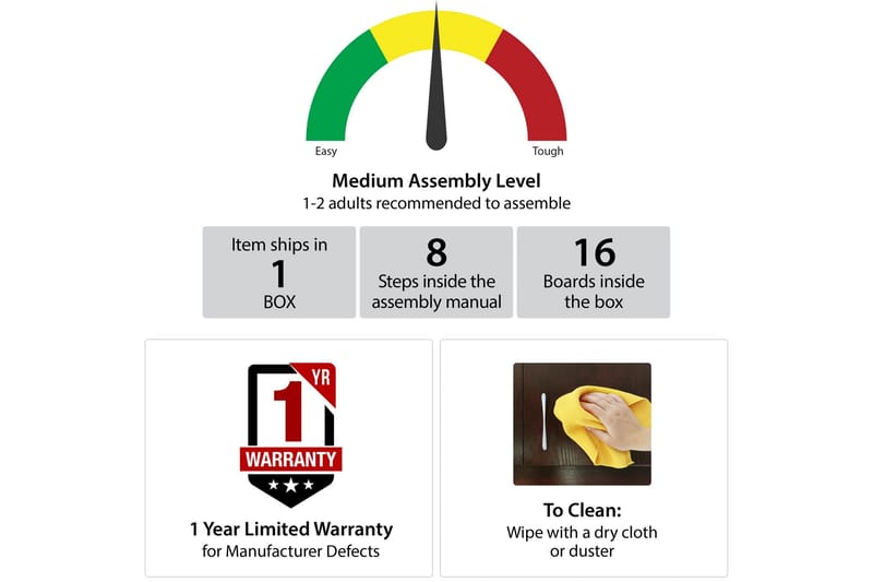 Webster Skrivebord 107 cm med Opbevaring Skuffe Valnøddebrun - Novogratz - Møbler - Borde - Kontorbord - Skrivebord