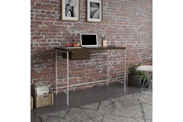 Webster Skrivebord 107 cm med Opbevaring Skuffe Valnøddebrun - Novogratz - Møbler - Borde - Kontorbord - Skrivebord