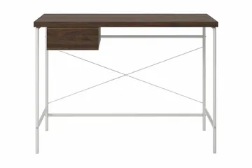 Webster Skrivebord 107 cm med Opbevaring Skuffe Valnøddebrun - Novogratz - Møbler - Borde - Kontorbord - Skrivebord