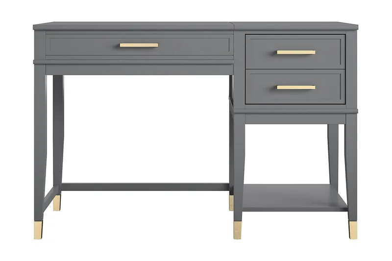 Westerleigh Hæve/Sænke Skrivebord 116 cm Opbevaring Skuffer, CosmoLiving