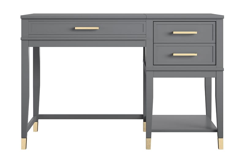 Westerleigh Hæve/Sænke Skrivebord 116 cm Opbevaring Skuffer, CosmoLiving