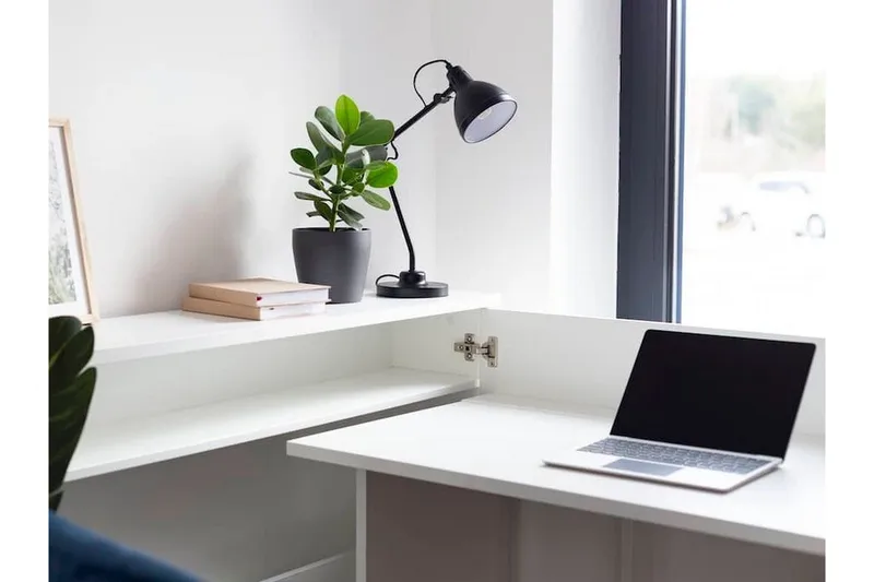 White - Møbler - Borde - Kontorbord - Skrivebord - hjørneskrivebord