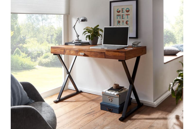 Wilhem Skrivebord 120 cm Rektangulær - Natur - Møbler - Borde - Kontorbord - Skrivebord
