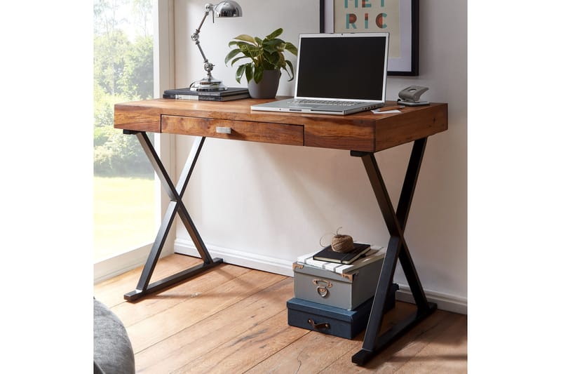 Wilhem Skrivebord 120 cm Rektangulær - Natur - Møbler - Borde - Kontorbord - Skrivebord