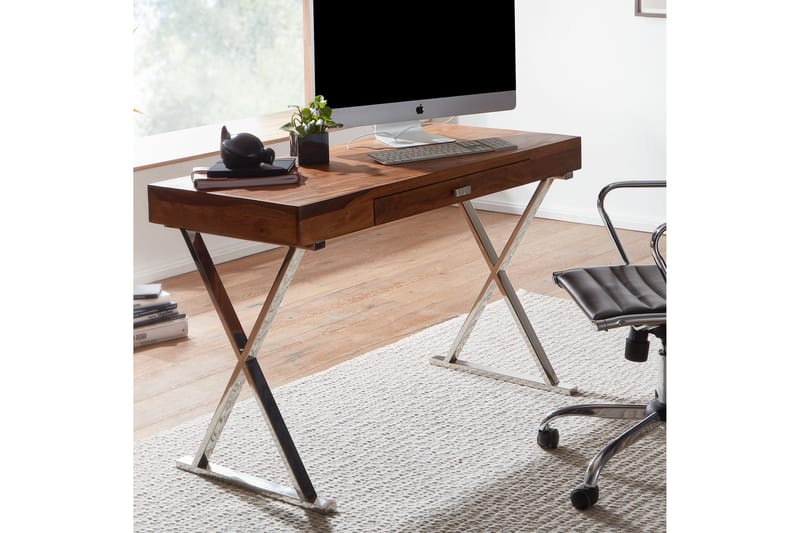 Wilhem Skrivebord 120 cm Rektangulær - Natur - Møbler - Borde - Kontorbord - Skrivebord