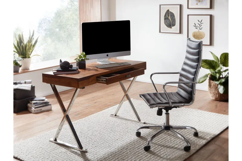 Wilhem Skrivebord 120 cm Rektangulær - Natur - Møbler - Borde - Kontorbord - Skrivebord