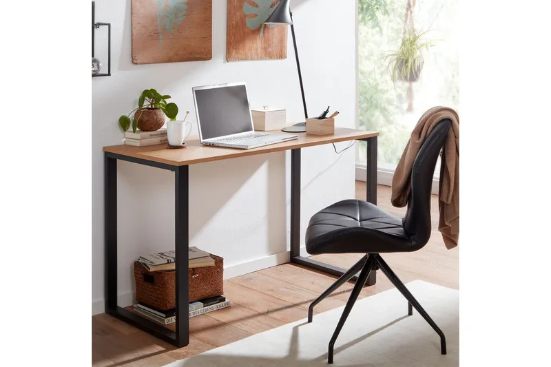 Skrivebord Wohnling Eg Træ Stil 120 cm Moderne - Møbler - Borde - Kontorbord - Skrivebord