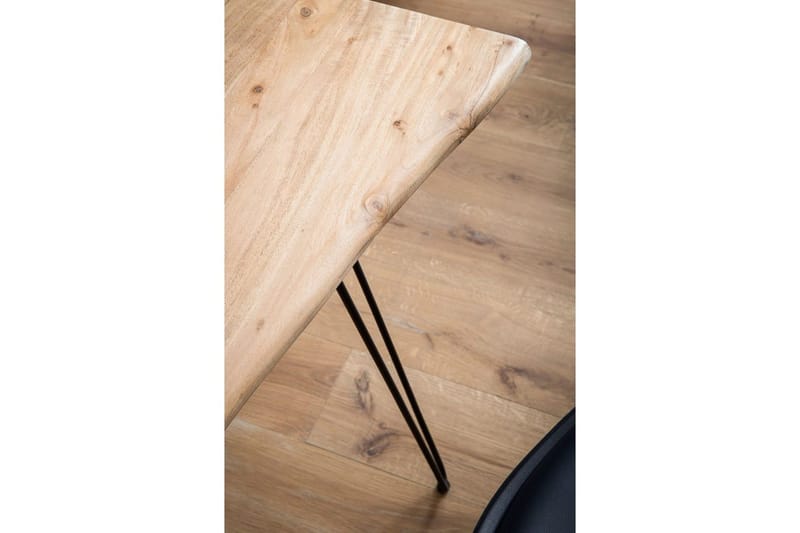 Skrivebord Wohnling Massivt træ 150 cm trækant med hårnålben landstil - Møbler - Borde - Kontorbord - Skrivebord