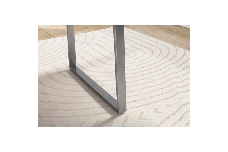 Skrivebord Wohnling Massivt træ kant metalben landhus Sølv, Lige, 140x60 cm - Sølv, Lige, 140x60 cm - Møbler - Borde - Kontorbord - Skrivebord