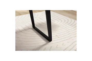 Skrivebord Wohnling Massivt træ kant metalben landhus Sort, Vinklet, 140x60 cm - Sort, Vinklet, 140x60 cm - Møbler - Borde - Kontorbord - Skrivebord