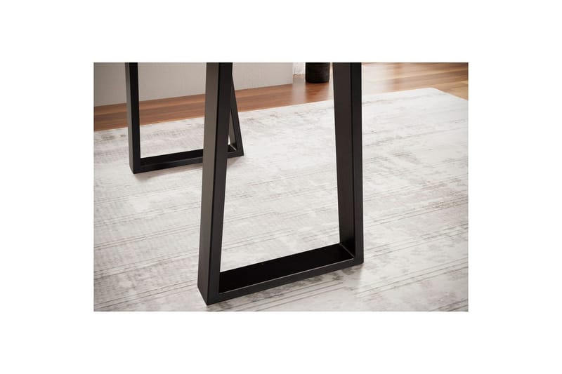 Skrivebord Wohnling Massivt træ med trækant metalramme - Møbler - Borde - Kontorbord - Skrivebord