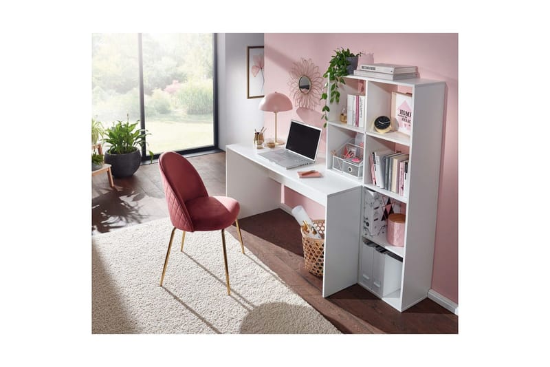 Skrivebord Wohnling med opbevaringsreol 170 cm moderne - Møbler - Borde - Kontorbord - Skrivebord