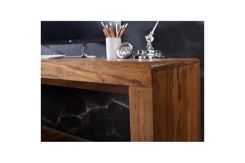 Skrivebord Wohnling Solidtræ ben landstil 200x100 cm, Rosentræ - 200x100 cm, Rosentræ - Møbler - Borde - Kontorbord - Skrivebord
