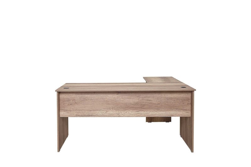 Soonam Skrivebord 160x144 cm - Lysebrun - Møbler - Borde - Kontorbord - Skrivebord