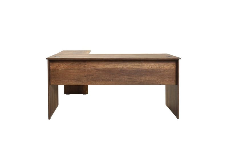 Soonam Skrivebord 160x144 cm - Mellemfarvet træ - Møbler - Borde - Kontorbord - Skrivebord