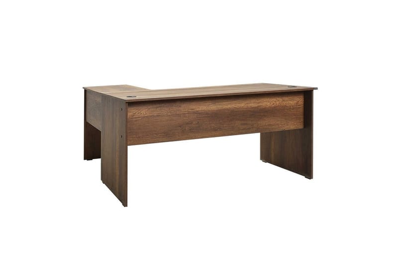 Soonam Skrivebord 160x144 cm - Mellemfarvet træ - Møbler - Borde - Kontorbord - Skrivebord