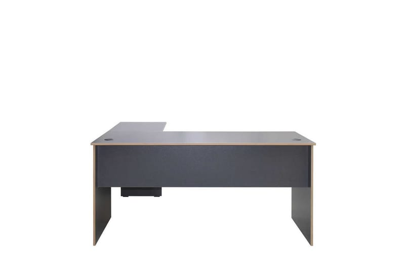 Soonam Skrivebord 160x144 cm - Rødbrunt træ/Antracit - Møbler - Borde - Kontorbord - Skrivebord