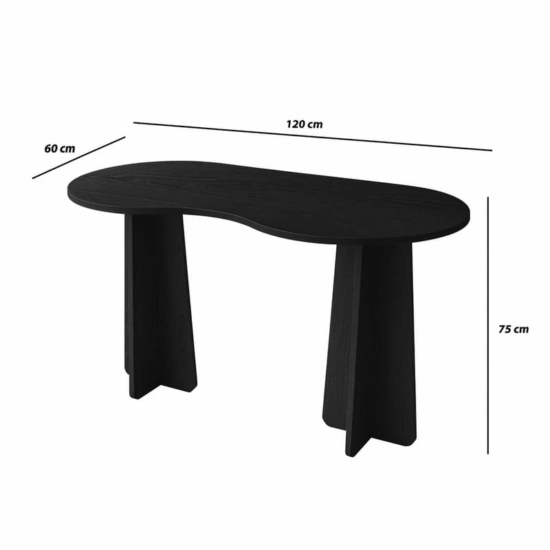 Soryn skrivebord 120 cm - Sort - Møbler - Borde - Kontorbord - Skrivebord