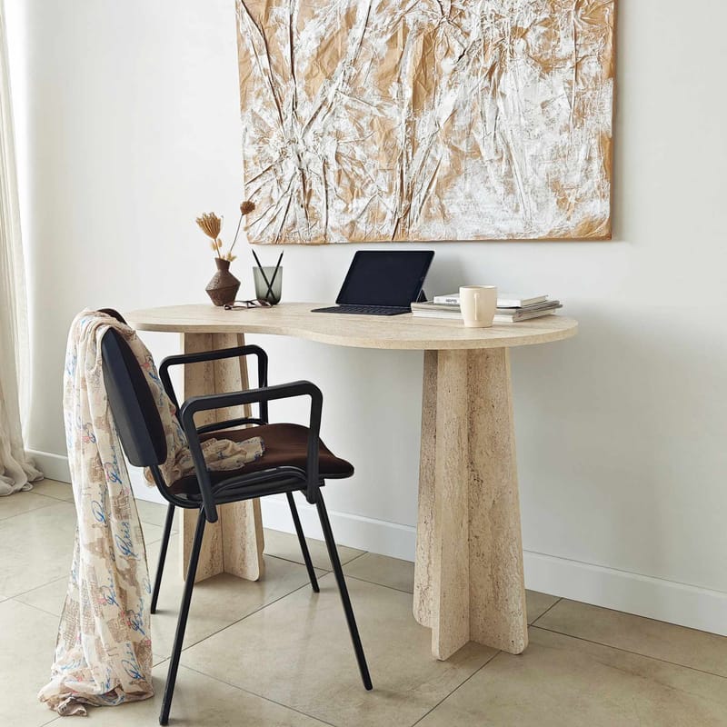 Soryn skrivebord 120 cm - Travertin - Møbler - Borde - Kontorbord - Skrivebord