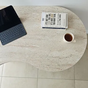 Soryn Skrivebord 120x75x60 cm - Travertine Walnut - Møbler - Borde - Kontorbord - Skrivebord