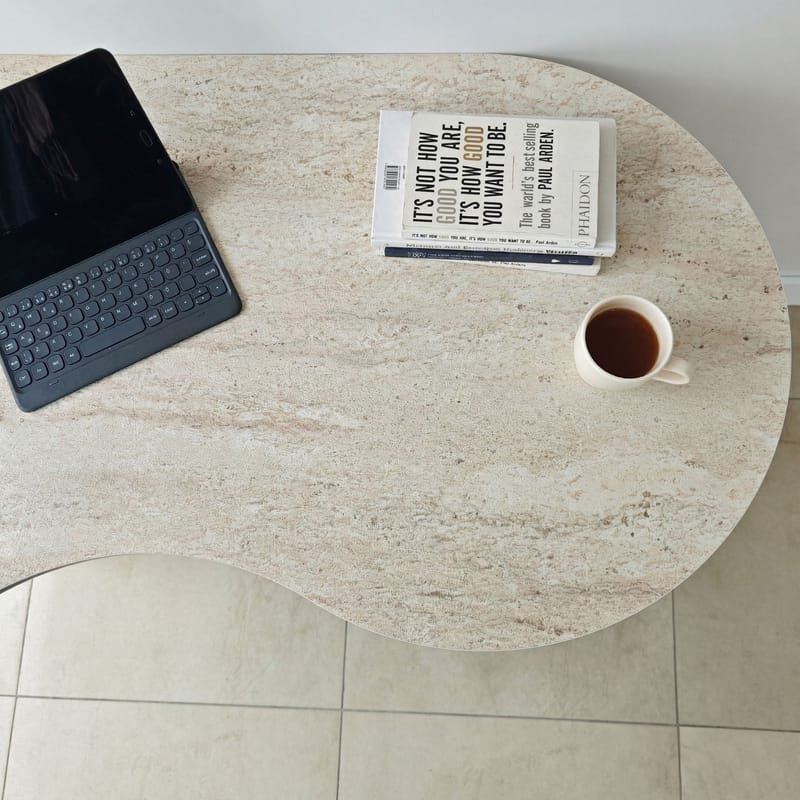 Soryn Skrivebord 120x75x60 cm - Travertine Walnut - Møbler - Borde - Kontorbord - Skrivebord