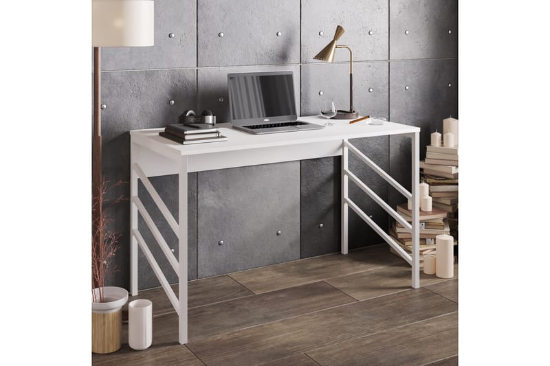 Sotinge Skrivebord 120 cm - Hvid - Skrivebord
