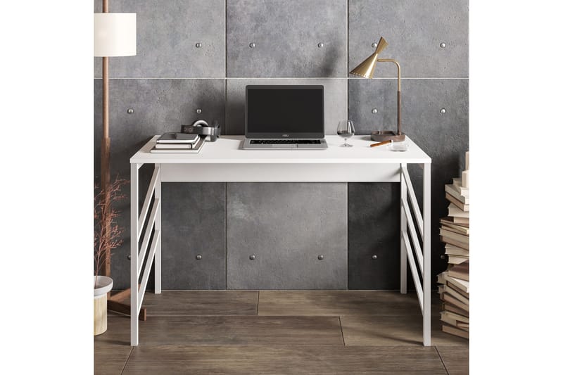 Sotinge Skrivebord 120 cm - Hvid - Skrivebord
