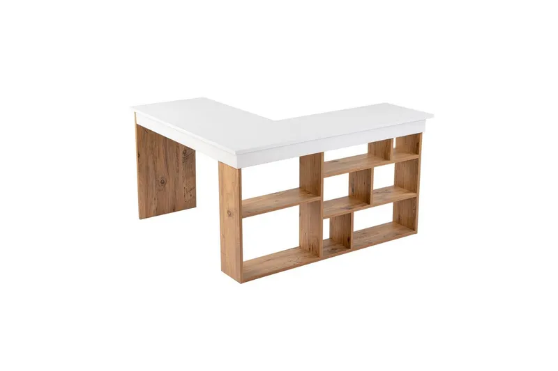 Studie Skrivebord Regar Hvid Atlantisk Fyrretræ, Hvid Atlantisk Fyrretræ