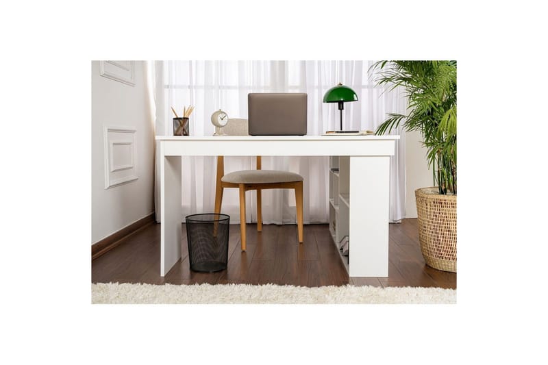 Studie Skrivebord Regar Naturlig Hvid - Naturlig Hvid - Møbler - Borde - Kontorbord - Skrivebord - hjørneskrivebord