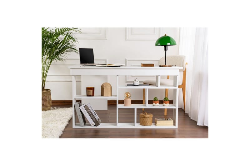 Studie Skrivebord Regar Naturlig Hvid - Naturlig Hvid - Møbler - Borde - Kontorbord - Skrivebord
