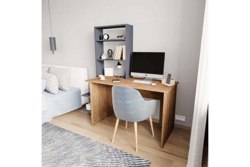 Studiebord & Bogreol Sorav Eg / Antracit - Eg / Antracit - Møbler - Borde - Kontorbord - Skrivebord