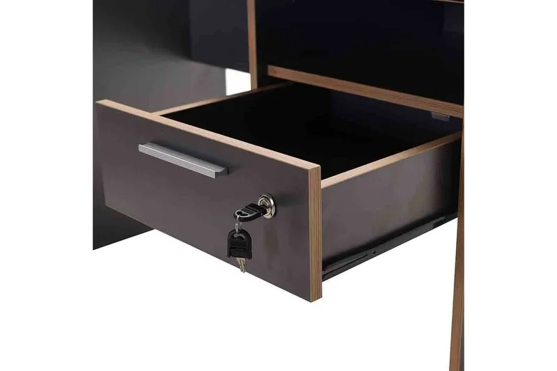 Studiebord Matulca Antracit / Eg - Antracit / Eg - Møbler - Borde - Kontorbord - Skrivebord