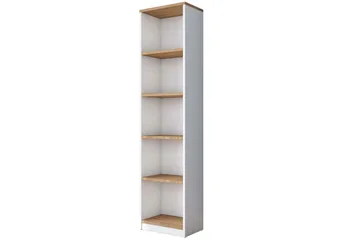 Studiebord Traven Valnød / Hvid - Hvid - Møbler - Borde - Kontorbord - Skrivebord