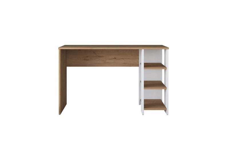 Studiebord Traven Valnød / Hvid - Hvid - Møbler - Borde - Kontorbord - Skrivebord