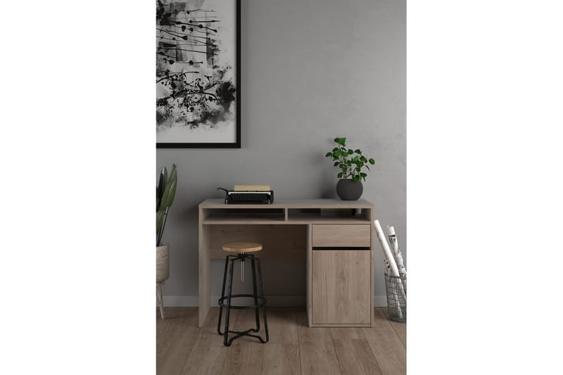 Taketo Skrivebord 48x110 cm - Brun - Møbler - Borde - Kontorbord - Skrivebord