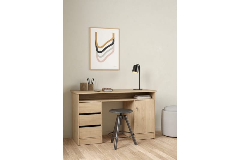 Taketo Skrivebord 55x126 cm - Natur - Møbler - Borde - Kontorbord - Skrivebord