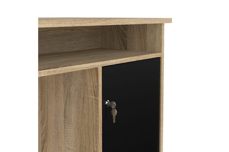 Taketo Skrivebord 55x126 cm - Natur/Sort - Møbler - Borde - Kontorbord - Skrivebord