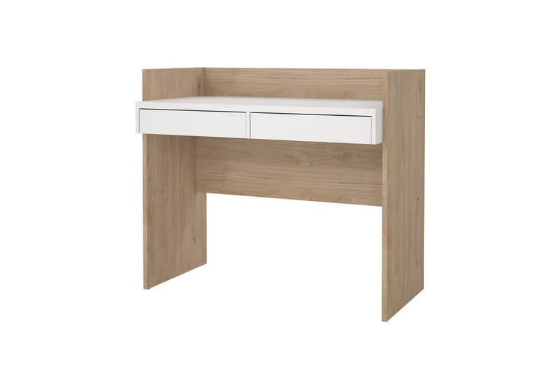 Taketo Skrivebord 56x102 cm - Hvid/Natur - Møbler - Borde - Kontorbord - Skrivebord