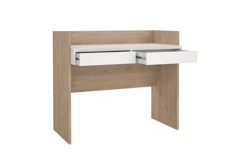 Taketo Skrivebord 56x102 cm - Hvid/Natur - Møbler - Borde - Kontorbord - Skrivebord