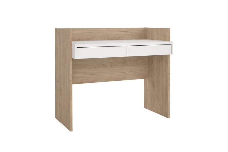 Taketo Skrivebord 56x102 cm - Hvid/Natur - Møbler - Borde - Kontorbord - Skrivebord
