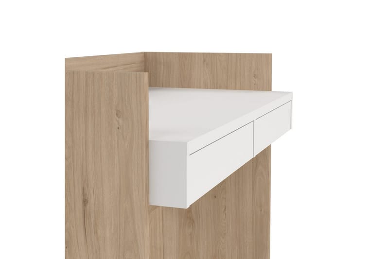 Taketo Skrivebord 56x102 cm - Hvid/Natur - Møbler - Borde - Kontorbord - Skrivebord