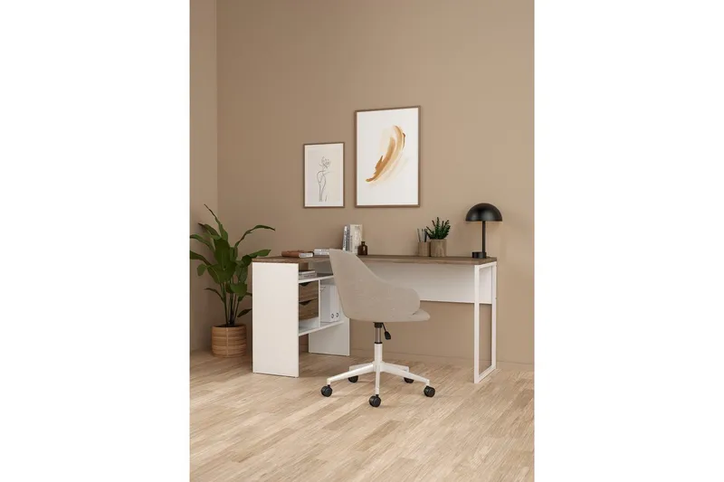 Taketo Skrivebord 81x145,1 cm - Hvid - Møbler - Borde - Kontorbord - Skrivebord