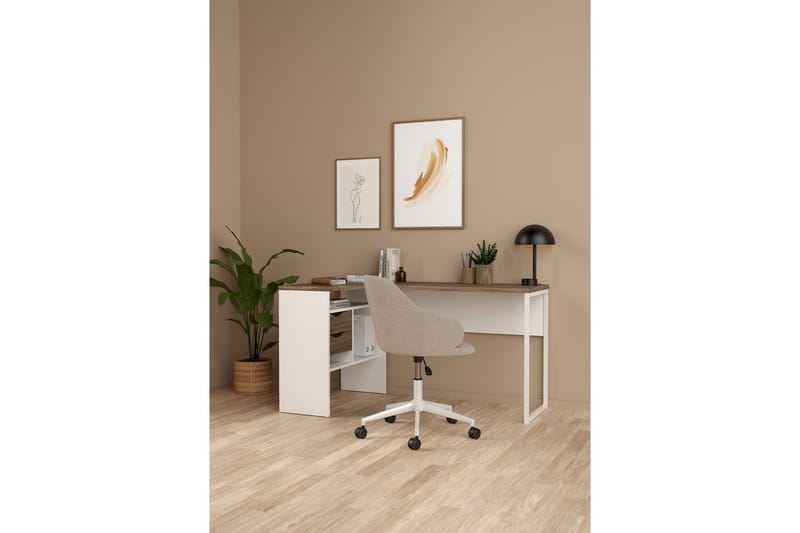 Taketo Skrivebord 81x145,1 cm - Hvid - Møbler - Borde - Kontorbord - Skrivebord