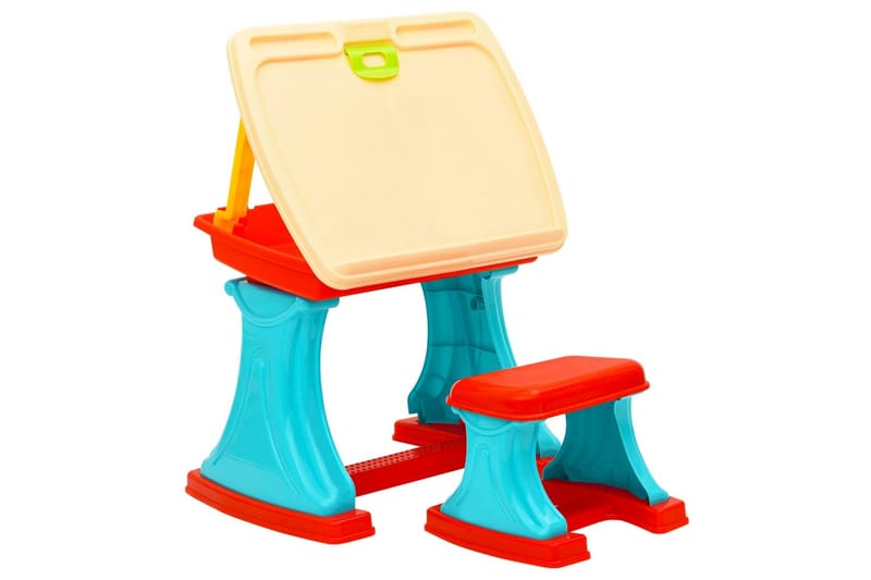 3-i-1 børnestaffeli og læringsbord justerbart - Tegnebord