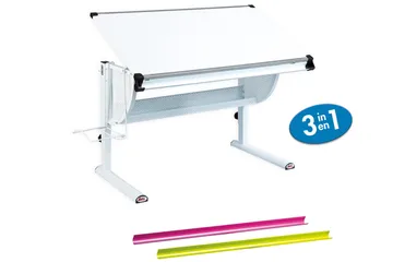 Gabrielius Skrivebord 118 cm - Hvid - Møbler - Borde - Kontorbord - Tegnebord
