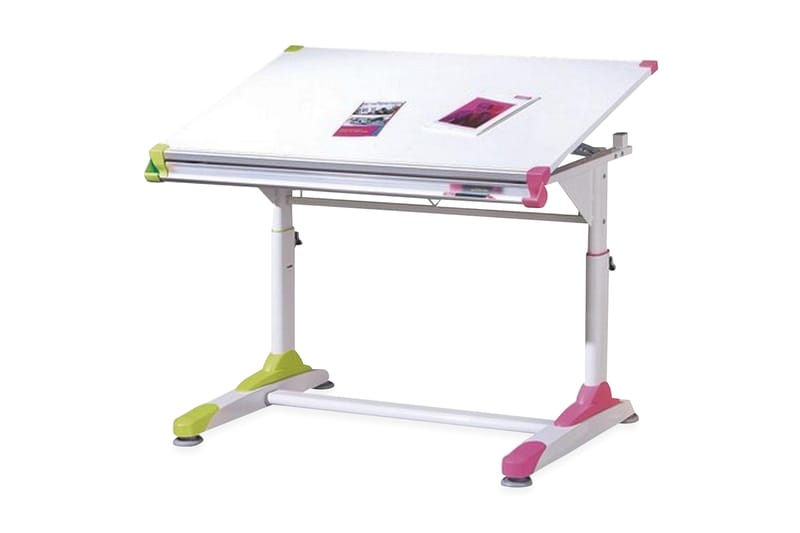 Lesesne Tegnebord 100 cm - Lyserød/Grøn - Møbler - Borde - Kontorbord - Tegnebord